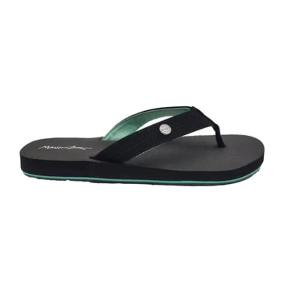 Maui and Sons Blue and Black Flip Flops - Picture 1 of 6